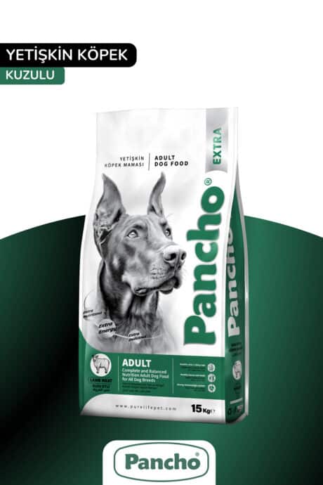 PANCHO EXTRA KUZU ETLİ YETİŞKİN KÖPEK MAMASI 15KG