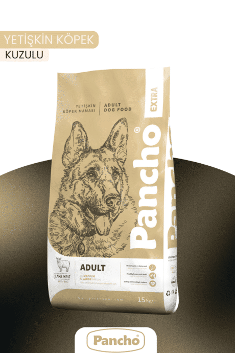 PANCHO EXTRA KUZU ETLİ YETİŞKİN KÖPEK MAMASI 15KG