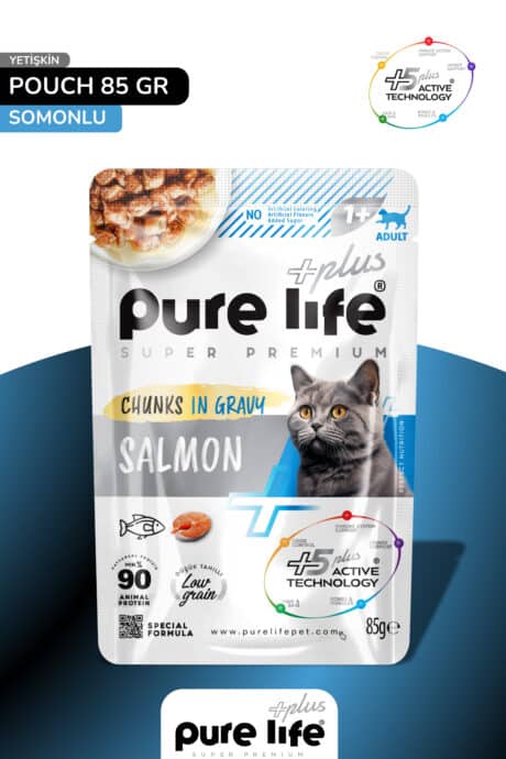 PURELİFE PLUS CHUNKS IN GRAVY ADULT SALMON