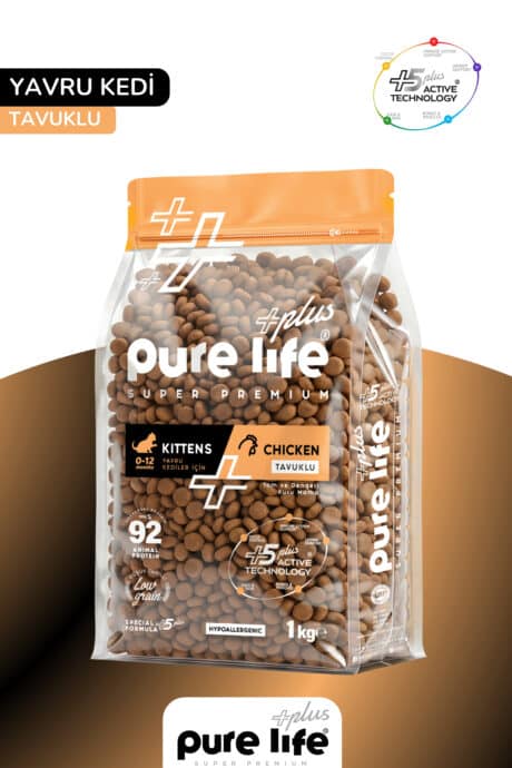 PureLife Plus Tavuklu Yavru Kedi Maması 1Kg